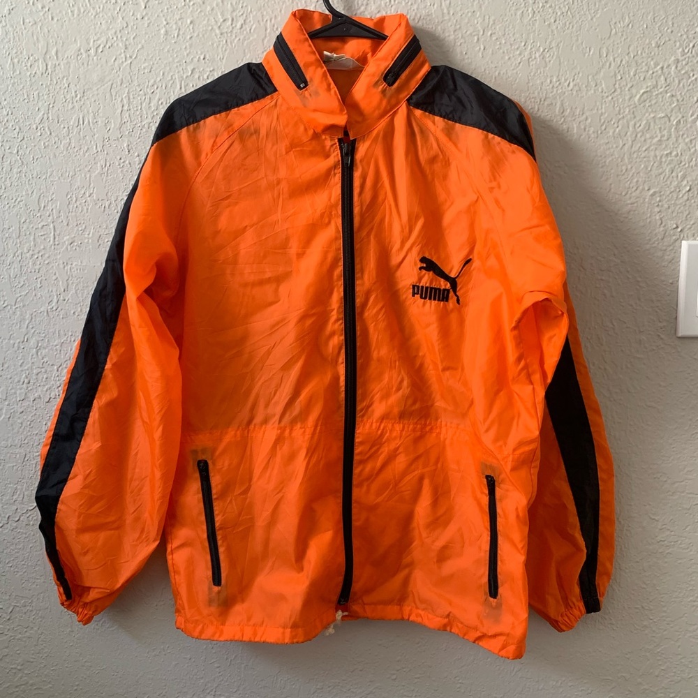 Orange Puma Windbreaker